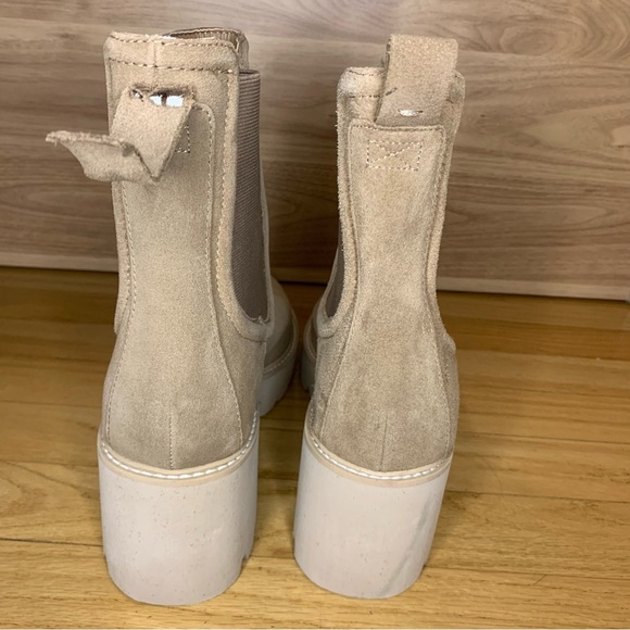 Dolce Vita Hawk H2O Waterproof Chelsea Boot in Mushroom Suede - Size 9.5 - Picture 4 of 9